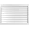 Ekena Millwork Vertical Surface Mount PVC Gable Vnt: Non-Functional, w/2"W x 1-1/2"H, Brickmould Frame, 40"W x 28"H GVPVE40X2802SN - alternate 1